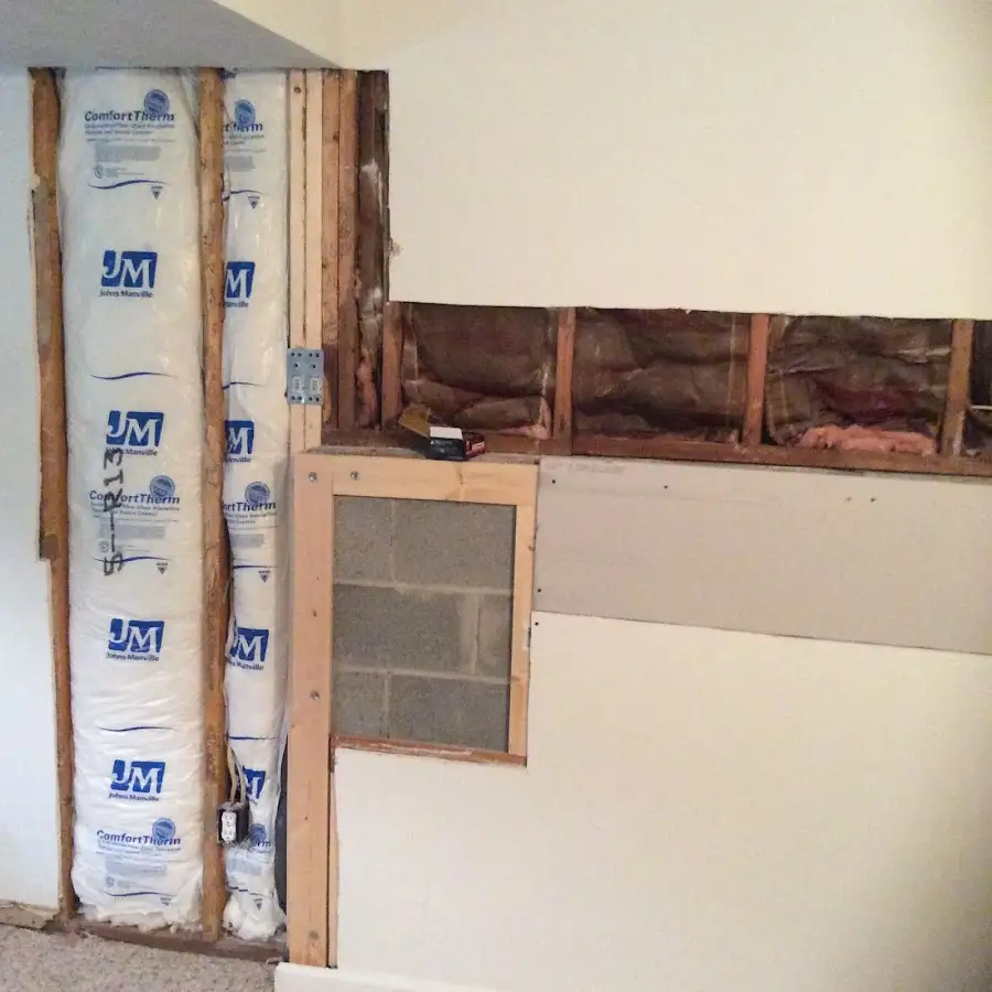 Wall insulation replacement during Contents Cleaning & Restoration in Oakley